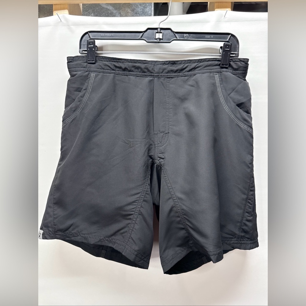 BONTRAGER Women’s Padded Cycling Shorts Black Sz M Lined 7.5" Inseam Drawstring‎